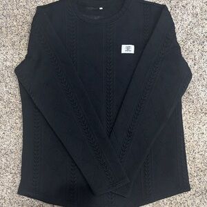 Black Cable Knit Sweater